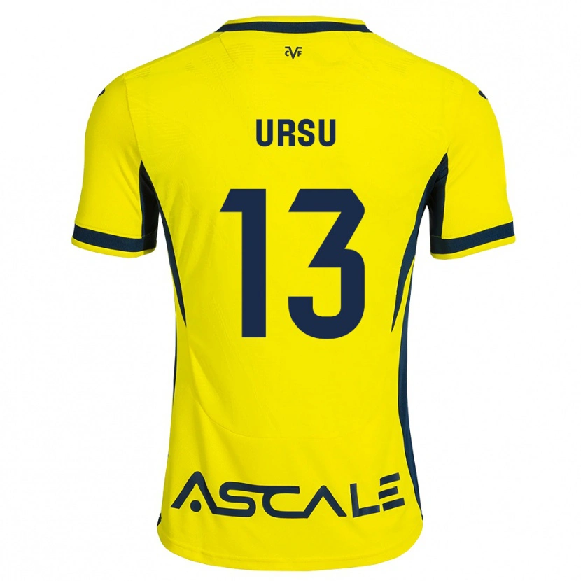 Danxen Kid Eduard Ursu #13 Yellow Black Red Home Jersey 2026/27 T-Shirt