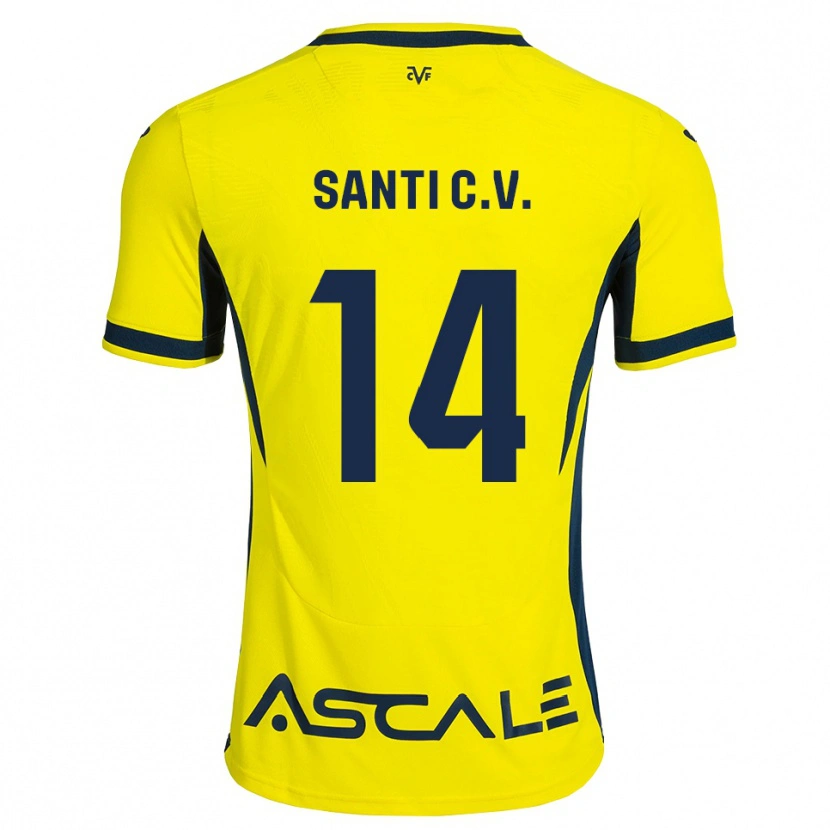 Danxen Kid Santi Comesaña #14 Yellow Black Red Home Jersey 2026/27 T-Shirt