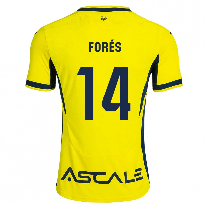 Danxen Kid Arnau Forés #14 Yellow Black Red Home Jersey 2026/27 T-Shirt