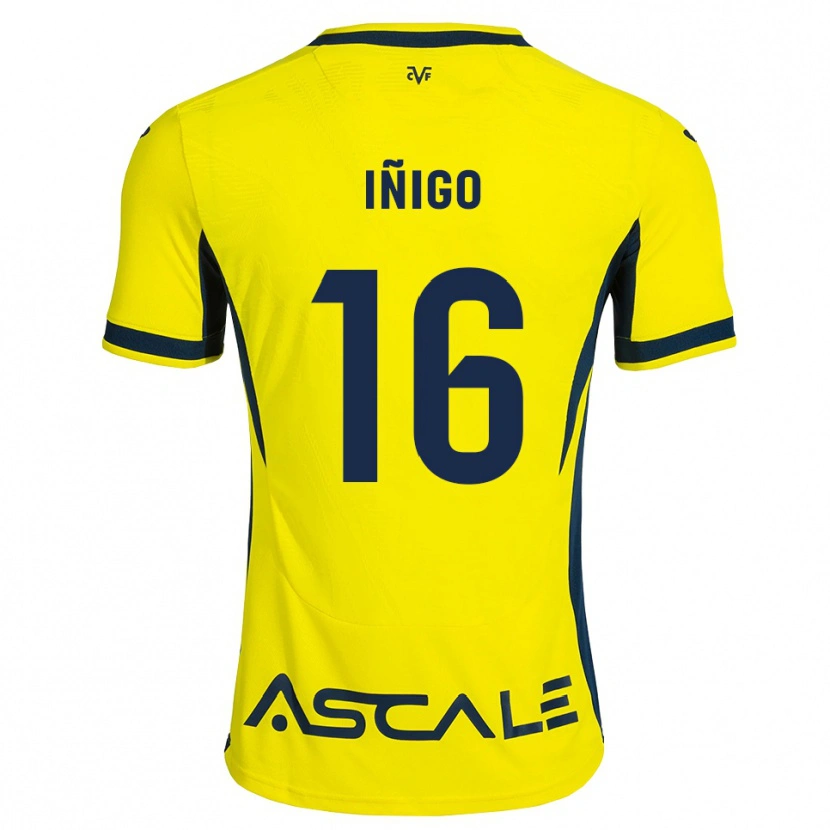 Danxen Kid Gastón Iñigo #16 Yellow Black Red Home Jersey 2026/27 T-Shirt