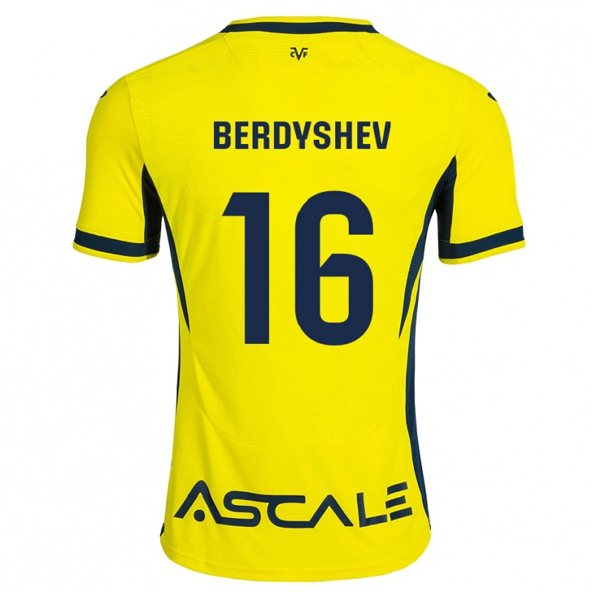 Danxen Kid Tikhon Berdyshev #16 Yellow Black Red Home Jersey 2026/27 T-Shirt