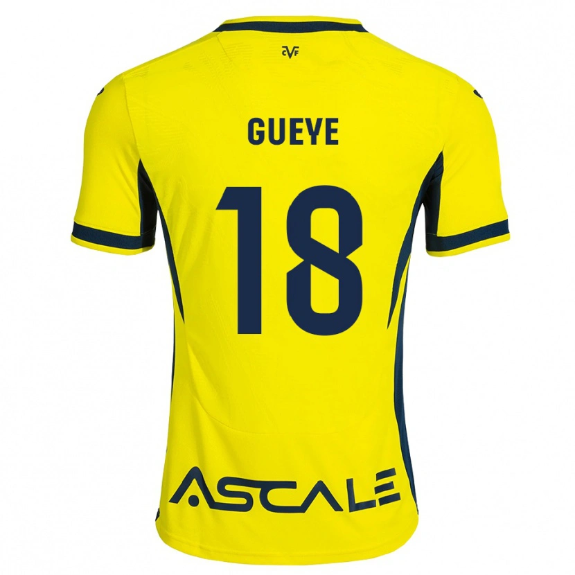 Danxen Kid Pape Gueye #18 Yellow Black Red Home Jersey 2026/27 T-Shirt