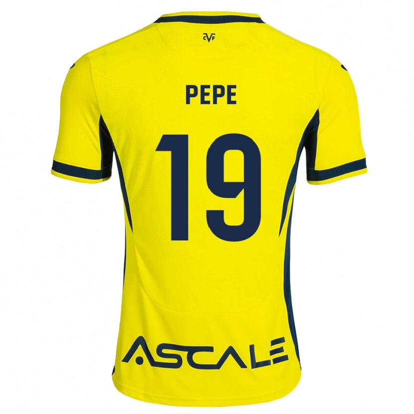 Danxen Kid Nicolas Pépé #19 Yellow Black Red Home Jersey 2026/27 T-Shirt
