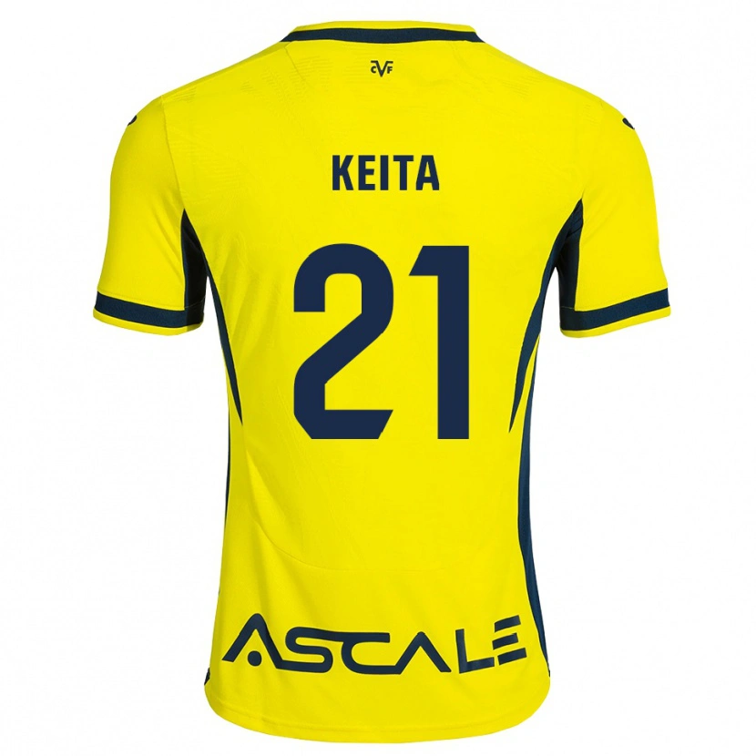 Danxen Kid Manfa Keita #21 Yellow Black Red Home Jersey 2026/27 T-Shirt