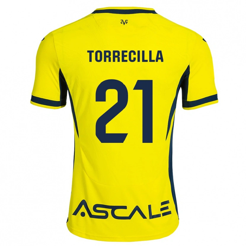 Danxen Kid Virginia Torrecilla #21 Yellow Black Red Home Jersey 2026/27 T-Shirt