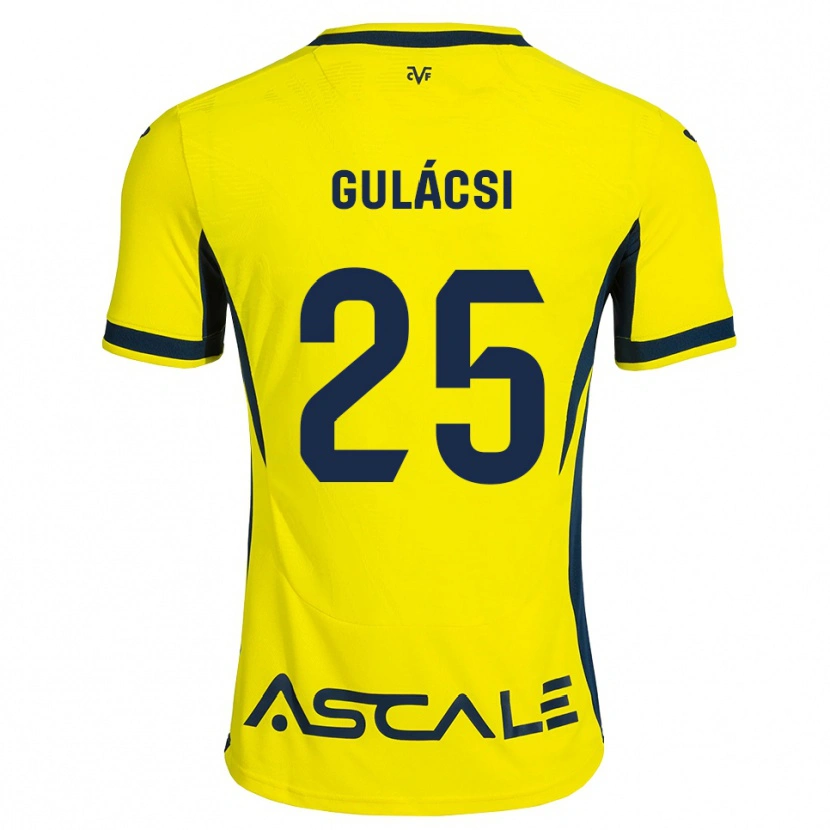 Danxen Kid Péter Gulácsi #25 Yellow Black Red Home Jersey 2026/27 T-Shirt