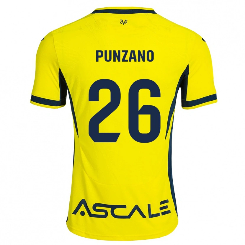 Danxen Kid Iker Punzano #26 Yellow Black Red Home Jersey 2026/27 T-Shirt
