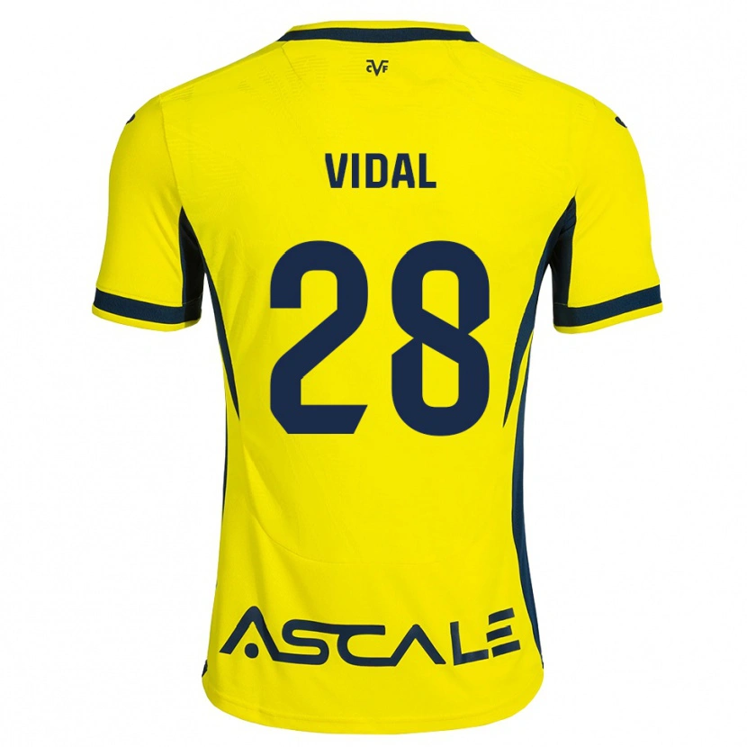 Danxen Kid Aran Vidal #28 Yellow Black Red Home Jersey 2026/27 T-Shirt