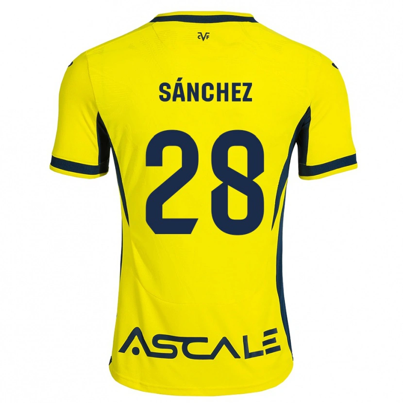 Danxen Kid Edu Sánchez #28 Yellow Black Red Home Jersey 2026/27 T-Shirt
