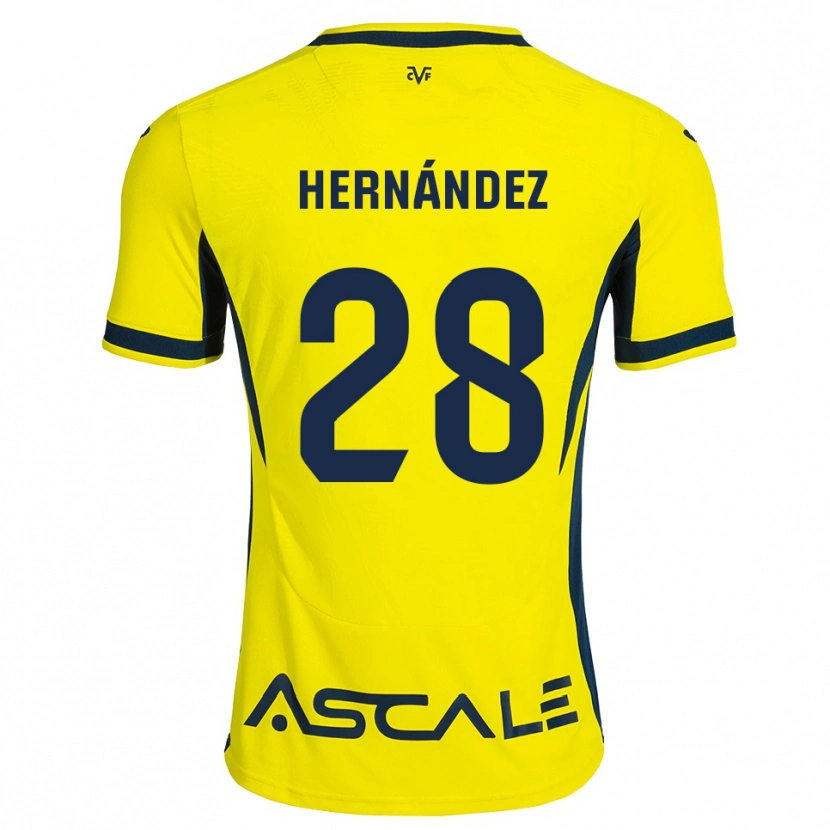 Danxen Kid Gerard Hernández #28 Yellow Black Red Home Jersey 2026/27 T-Shirt
