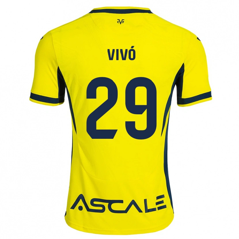 Danxen Kid Adrián Vivó #29 Yellow Black Red Home Jersey 2026/27 T-Shirt
