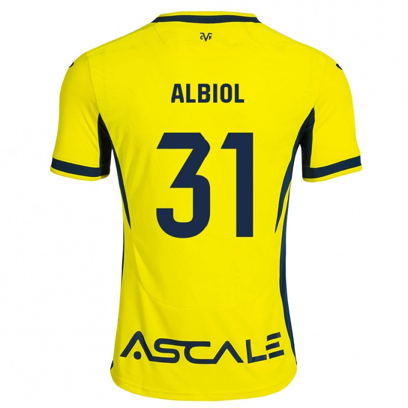 Danxen Kid Thiago Albiol #31 Yellow Black Red Home Jersey 2026/27 T-Shirt