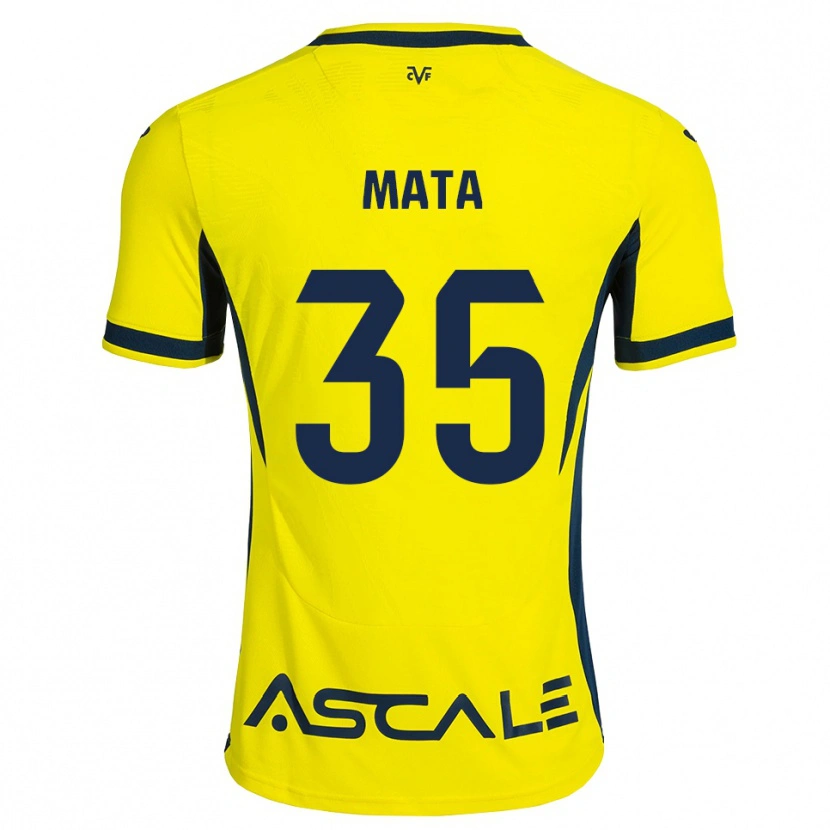 Danxen Kid Jordi Mata #35 Yellow Black Red Home Jersey 2026/27 T-Shirt