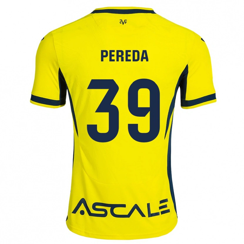 Danxen Kid Pablo Pereda #39 Yellow Black Red Home Jersey 2026/27 T-Shirt