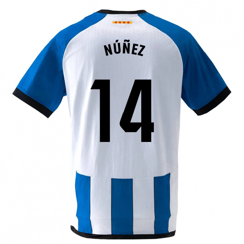 Danxen Kid Unai Núñez #14 Royal Blue White Home Jersey 2026/27 T-Shirt