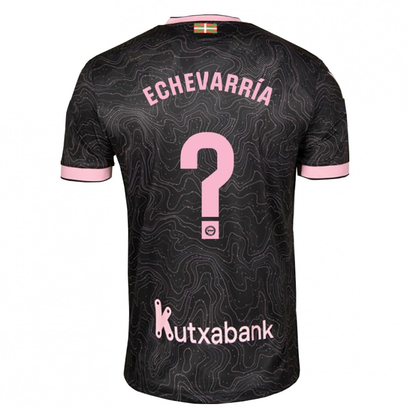 Danxen Kid Iker Echevarría #0 Black Pink Away Jersey 2026/27 T-Shirt