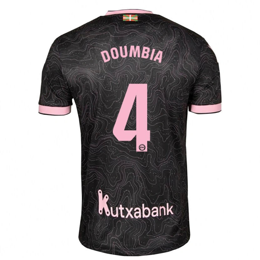 Danxen Kid Daouda Doumbia #4 Black Pink Away Jersey 2026/27 T-Shirt