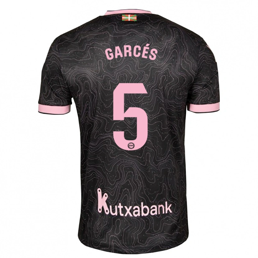 Danxen Kid Facundo Garcés #5 Black Pink Away Jersey 2026/27 T-Shirt