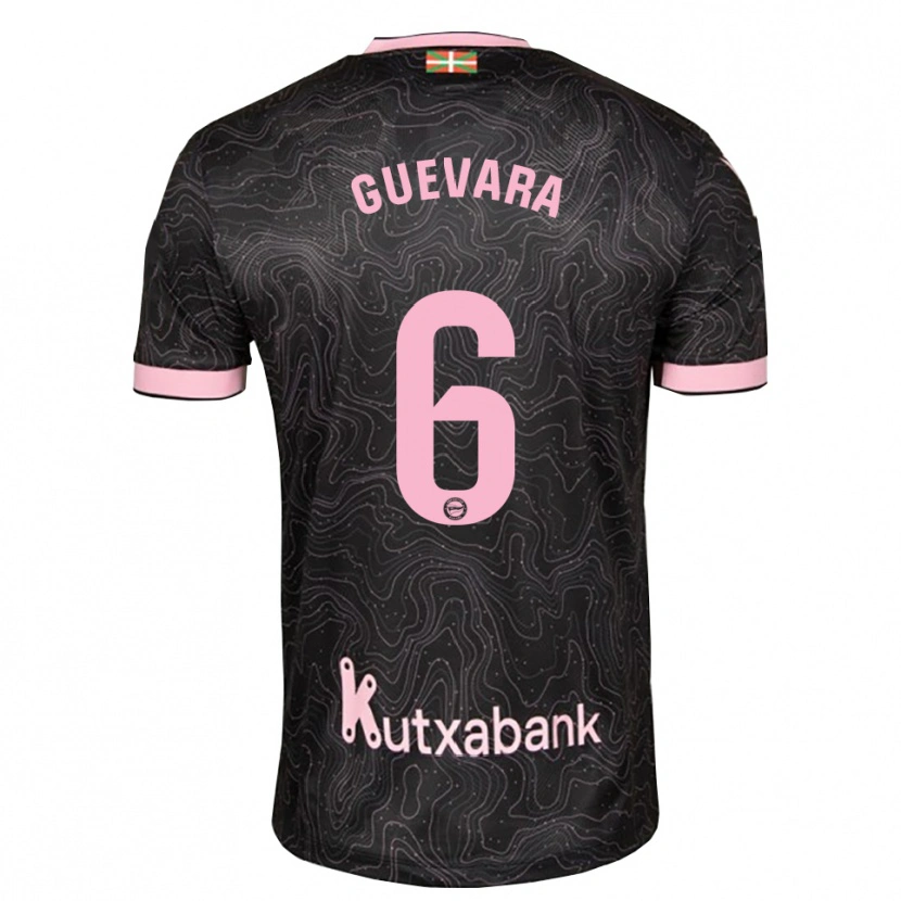 Danxen Kid Ander Guevara #6 Black Pink Away Jersey 2026/27 T-Shirt