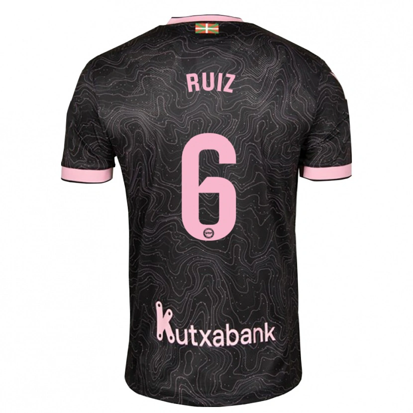 Danxen Kid Markel Ruiz #6 Black Pink Away Jersey 2026/27 T-Shirt