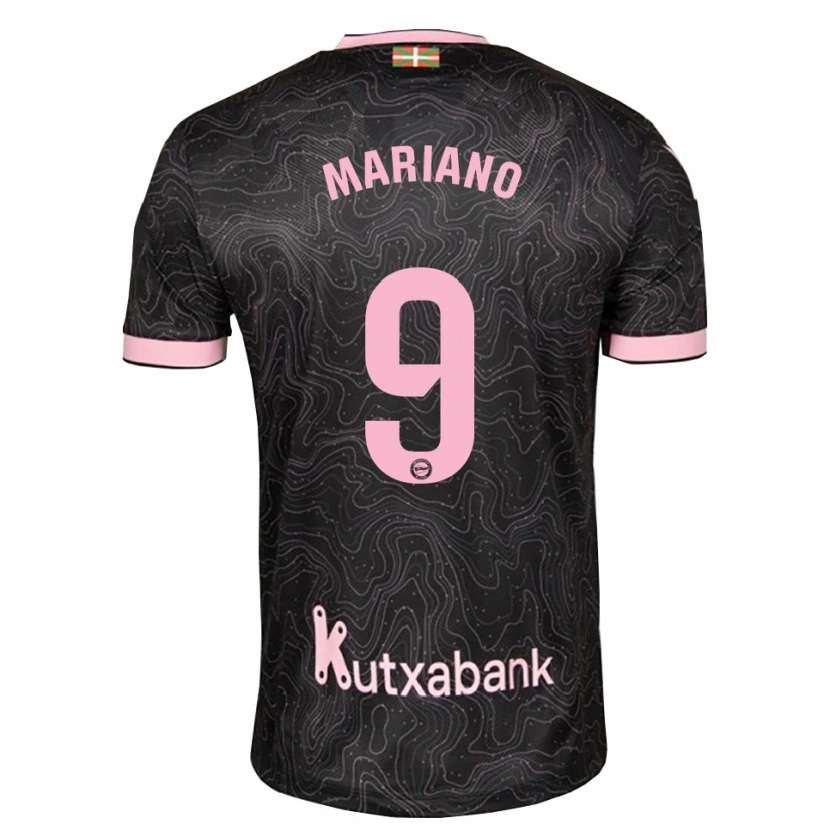 Danxen Kid Mariano Díaz #9 Black Pink Away Jersey 2026/27 T-Shirt