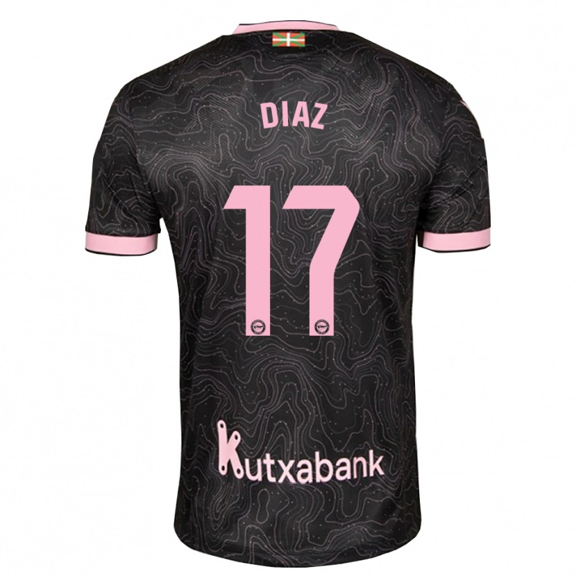 Danxen Kid Nico Diaz #17 Black Pink Away Jersey 2026/27 T-Shirt