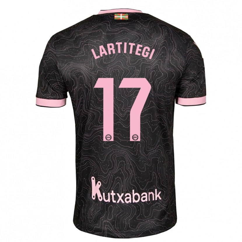 Danxen Kid Julen Lartitegi #17 Black Pink Away Jersey 2026/27 T-Shirt
