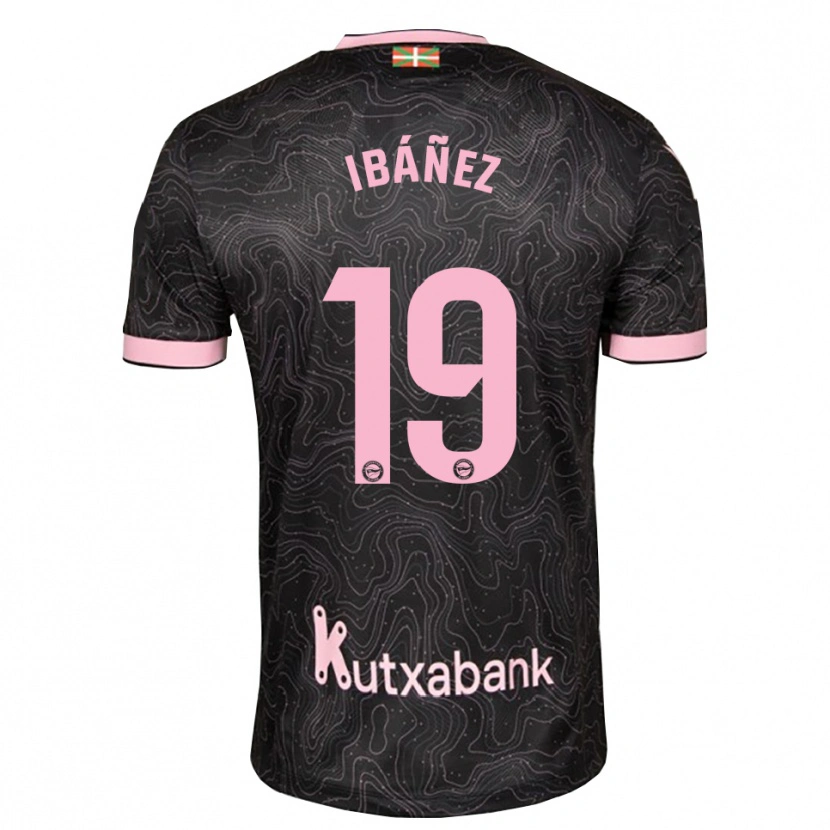 Danxen Kid Pablo Ibáñez #19 Black Pink Away Jersey 2026/27 T-Shirt