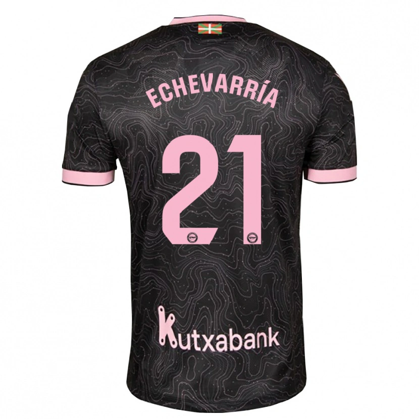 Danxen Kid Martin Echevarría #21 Black Pink Away Jersey 2026/27 T-Shirt