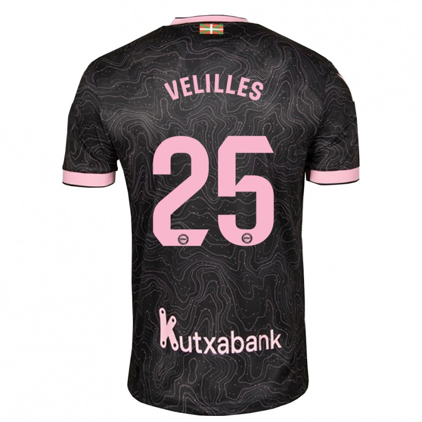 Danxen Kid Luis Velilles #25 Black Pink Away Jersey 2026/27 T-Shirt