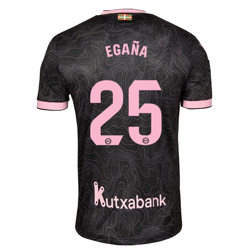 Danxen Kid Eider Egaña #25 Black Pink Away Jersey 2026/27 T-Shirt