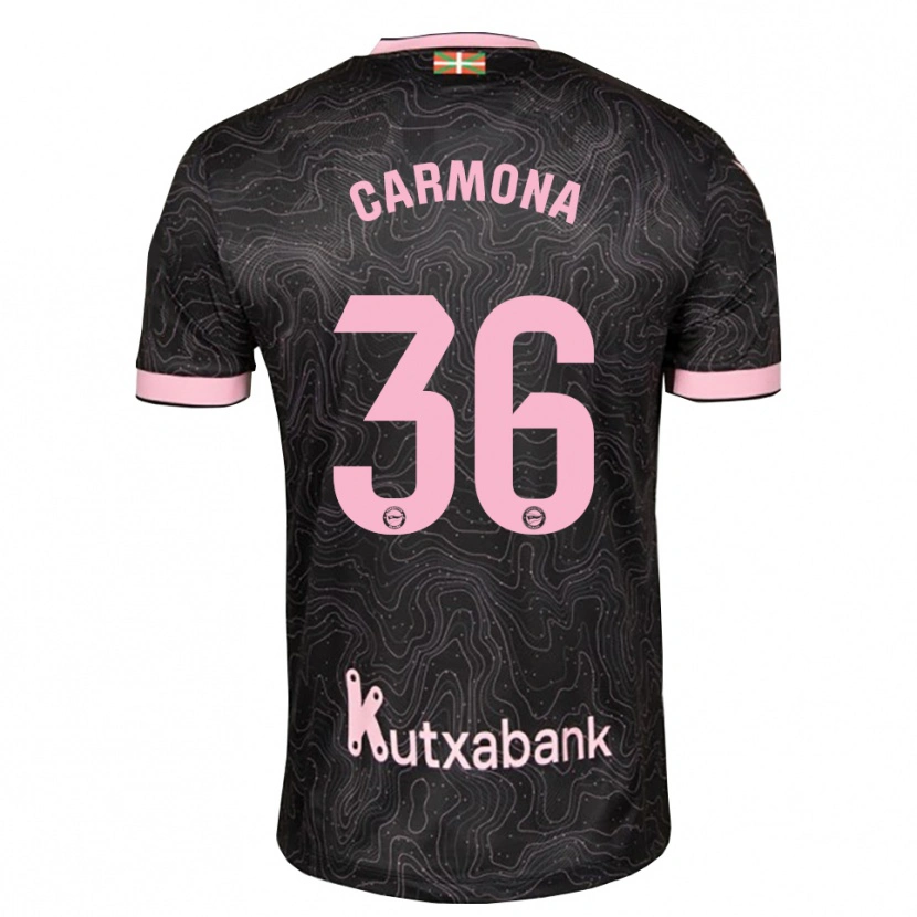 Danxen Kid Ander Carmona #36 Black Pink Away Jersey 2026/27 T-Shirt