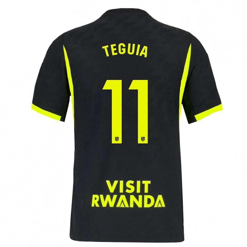Danxen Kid Cedric Teguia #11 Bright Green Black Away Jersey 2026/27 T-Shirt