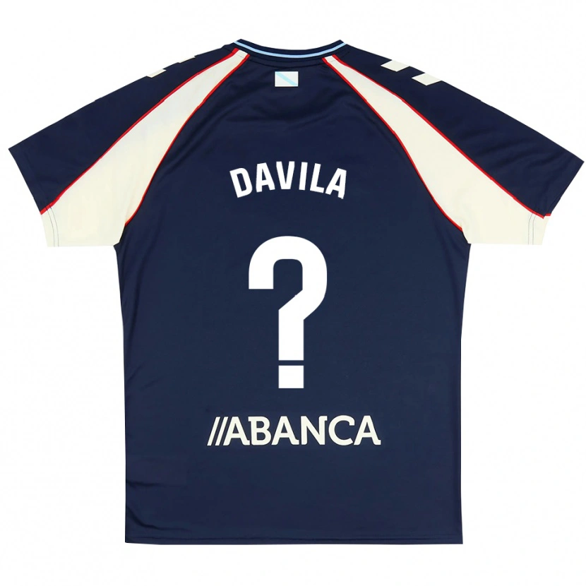 Danxen Kid Ángel Davila #0 Royal Blue Red White Away Jersey 2026/27 T-Shirt