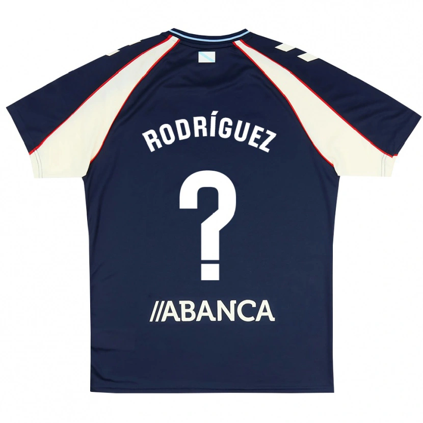 Danxen Kid Yago Rodríguez #0 Royal Blue Red White Away Jersey 2026/27 T-Shirt