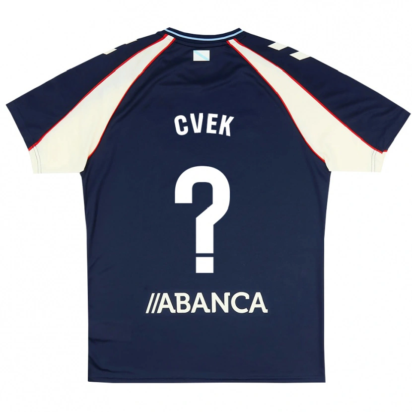 Danxen Kid William Cvek #0 Royal Blue Red White Away Jersey 2026/27 T-Shirt