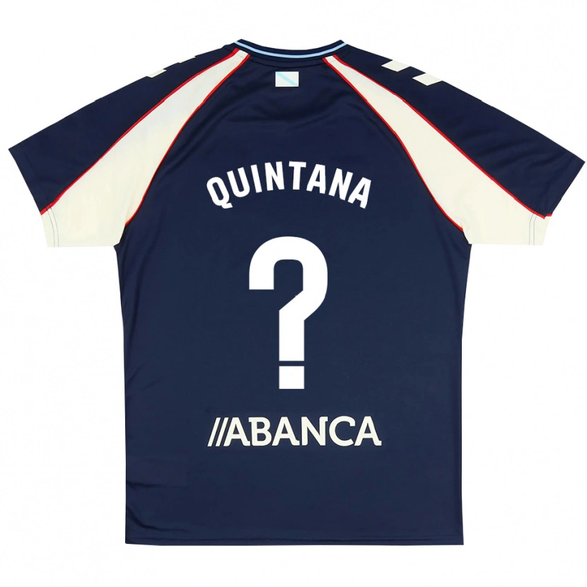 Danxen Kid Mateo Quintana #0 Royal Blue Red White Away Jersey 2026/27 T-Shirt