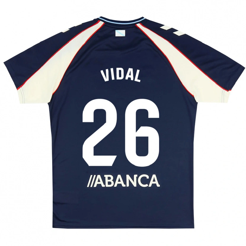 Danxen Kid Marc Vidal #26 Royal Blue Red White Away Jersey 2026/27 T-Shirt