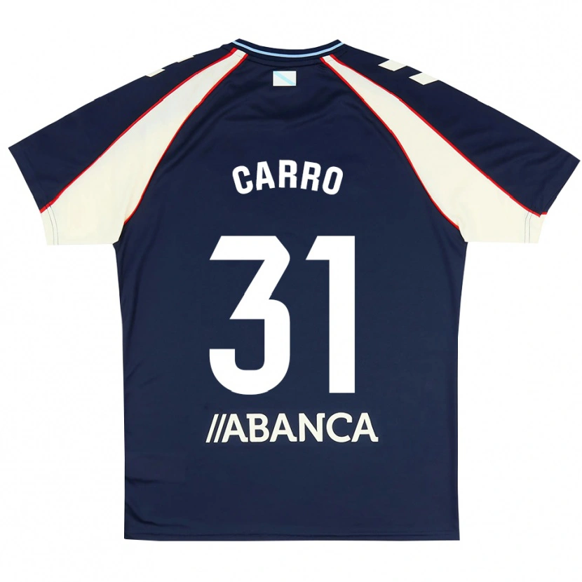 Danxen Kid Cristian Carro #31 Royal Blue Red White Away Jersey 2026/27 T-Shirt