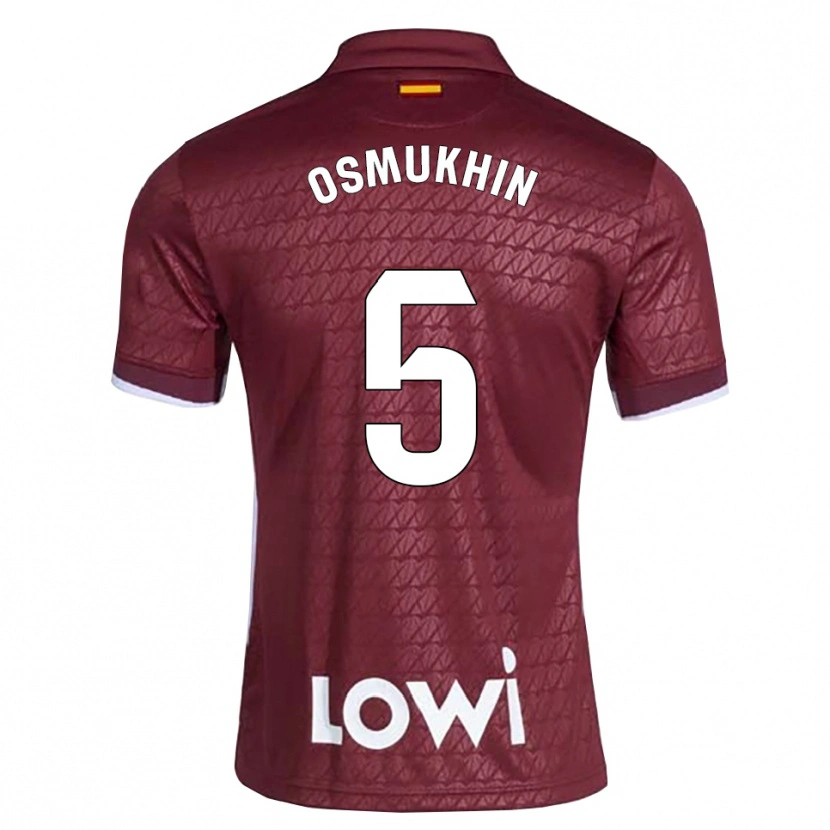 Danxen Kid Zakhar Osmukhin #5 Dark Red White Away Jersey 2026/27 T-Shirt