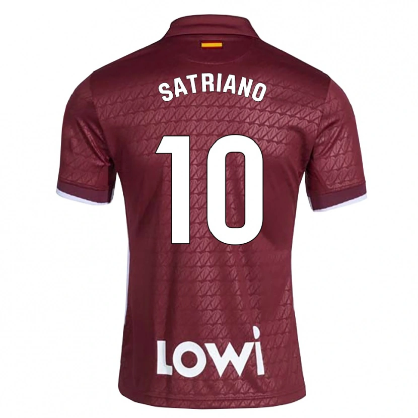 Danxen Kid Martín Satriano #10 Dark Red White Away Jersey 2026/27 T-Shirt