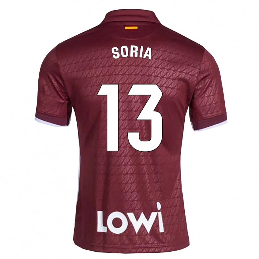 Danxen Kid David Soria #13 Dark Red White Away Jersey 2026/27 T-Shirt