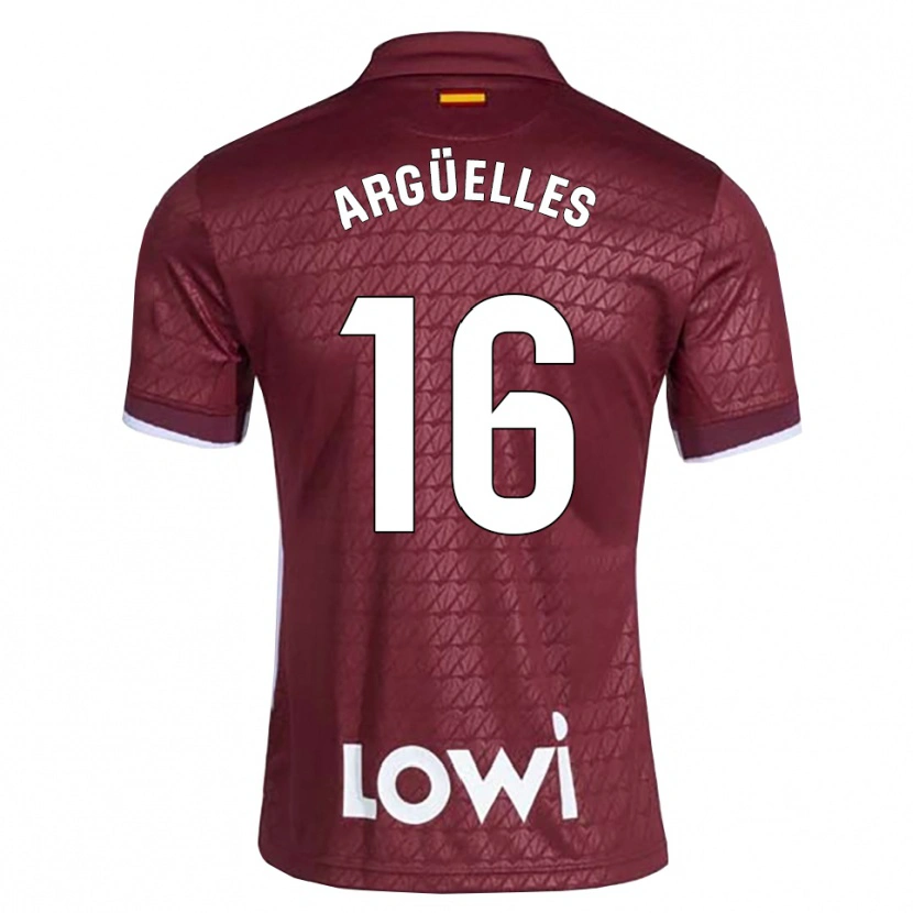 Danxen Kid David Argüelles #16 Dark Red White Away Jersey 2026/27 T-Shirt