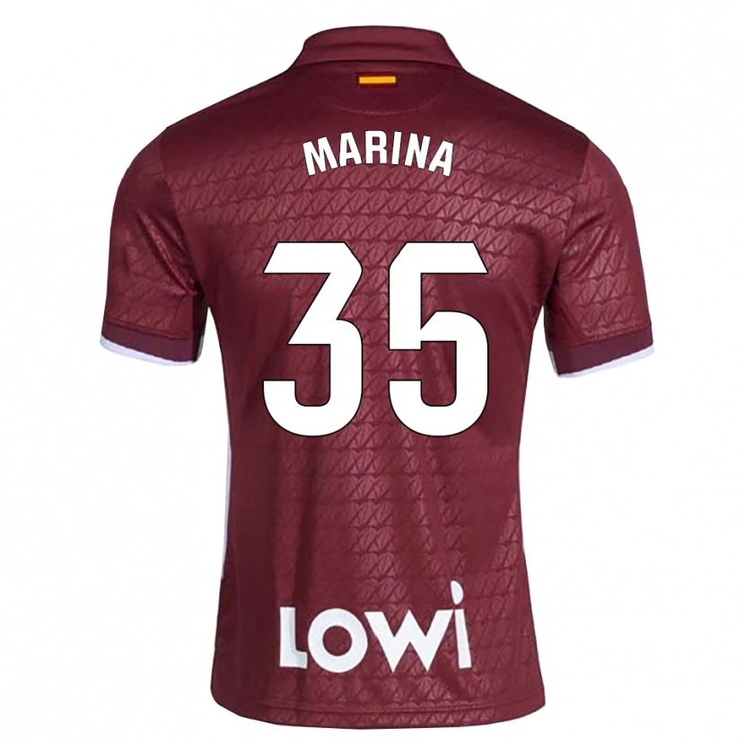 Danxen Kid Nacho Marina #35 Dark Red White Away Jersey 2026/27 T-Shirt