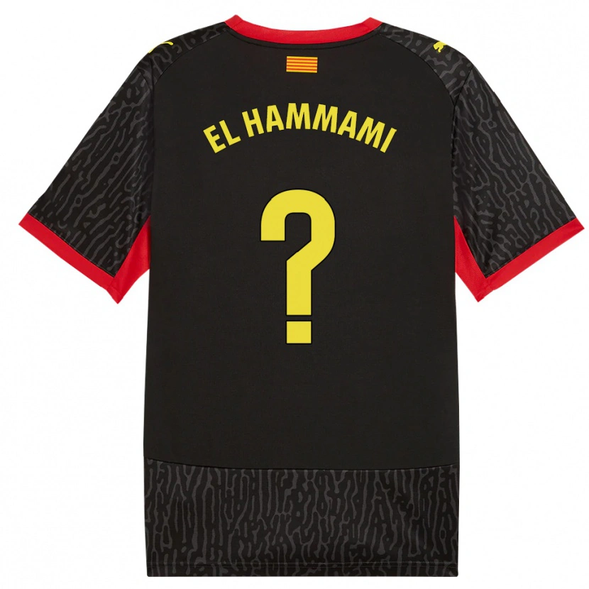 Danxen Kid Ayoub El Hammami #0 Black Yellow Red Away Jersey 2026/27 T-Shirt