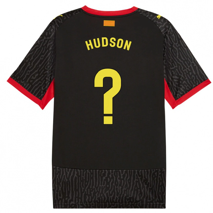 Danxen Kid Hudson #0 Black Yellow Red Away Jersey 2026/27 T-Shirt