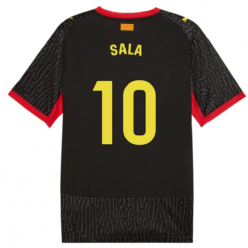 Danxen Kid Georgina Sala #10 Black Yellow Red Away Jersey 2026/27 T-Shirt