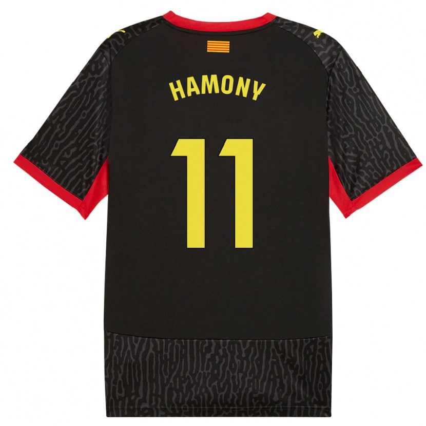 Danxen Kid Mohammed Hamony #11 Black Yellow Red Away Jersey 2026/27 T-Shirt