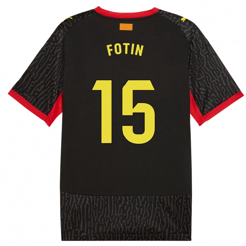 Danxen Kid Rareș Fotin #15 Black Yellow Red Away Jersey 2026/27 T-Shirt