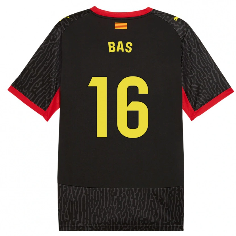 Danxen Kid Jordi Bas #16 Black Yellow Red Away Jersey 2026/27 T-Shirt